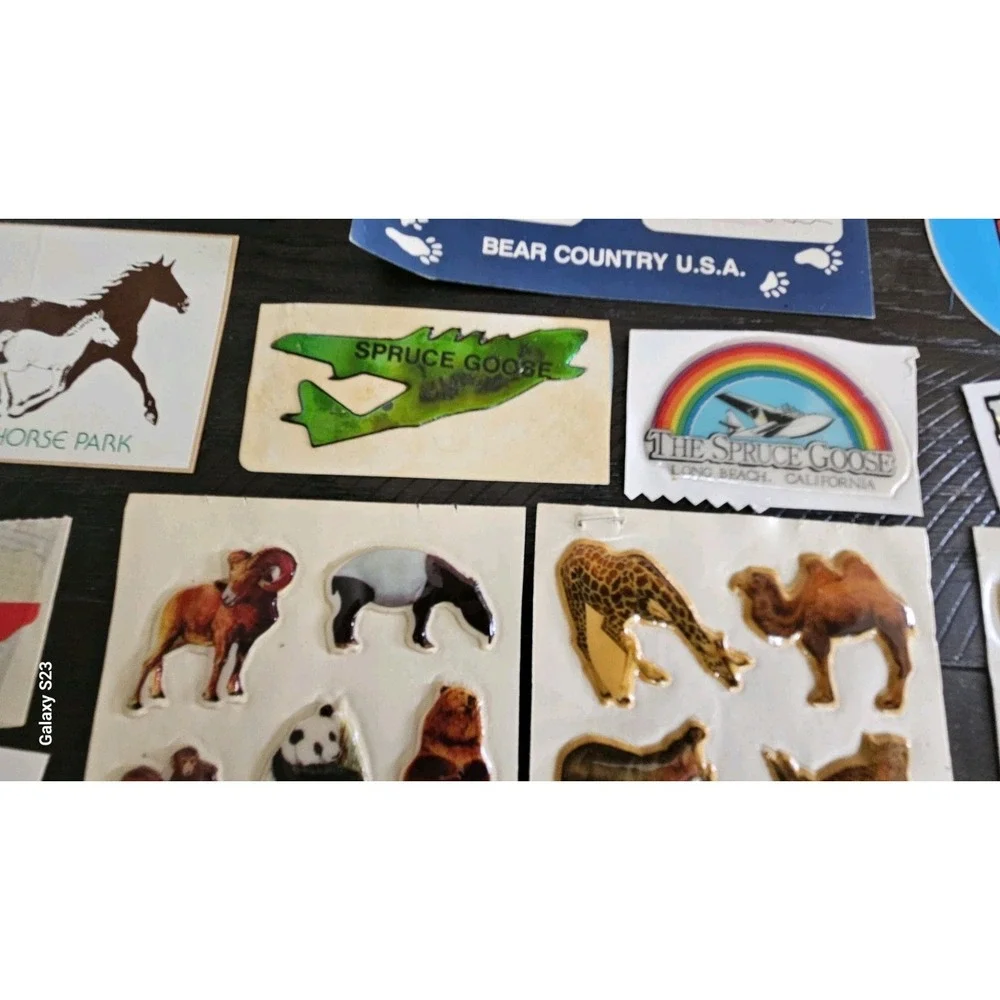Vintage USA Travel Luggage Sticker Collection Huge Lot Of 167 Some Sheets